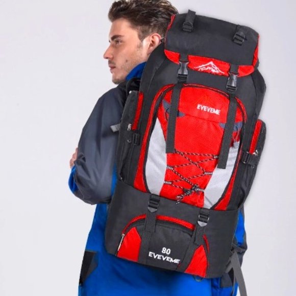 80L Outdoor Hiking Multi-compartment backpack - Picture 6 of 7